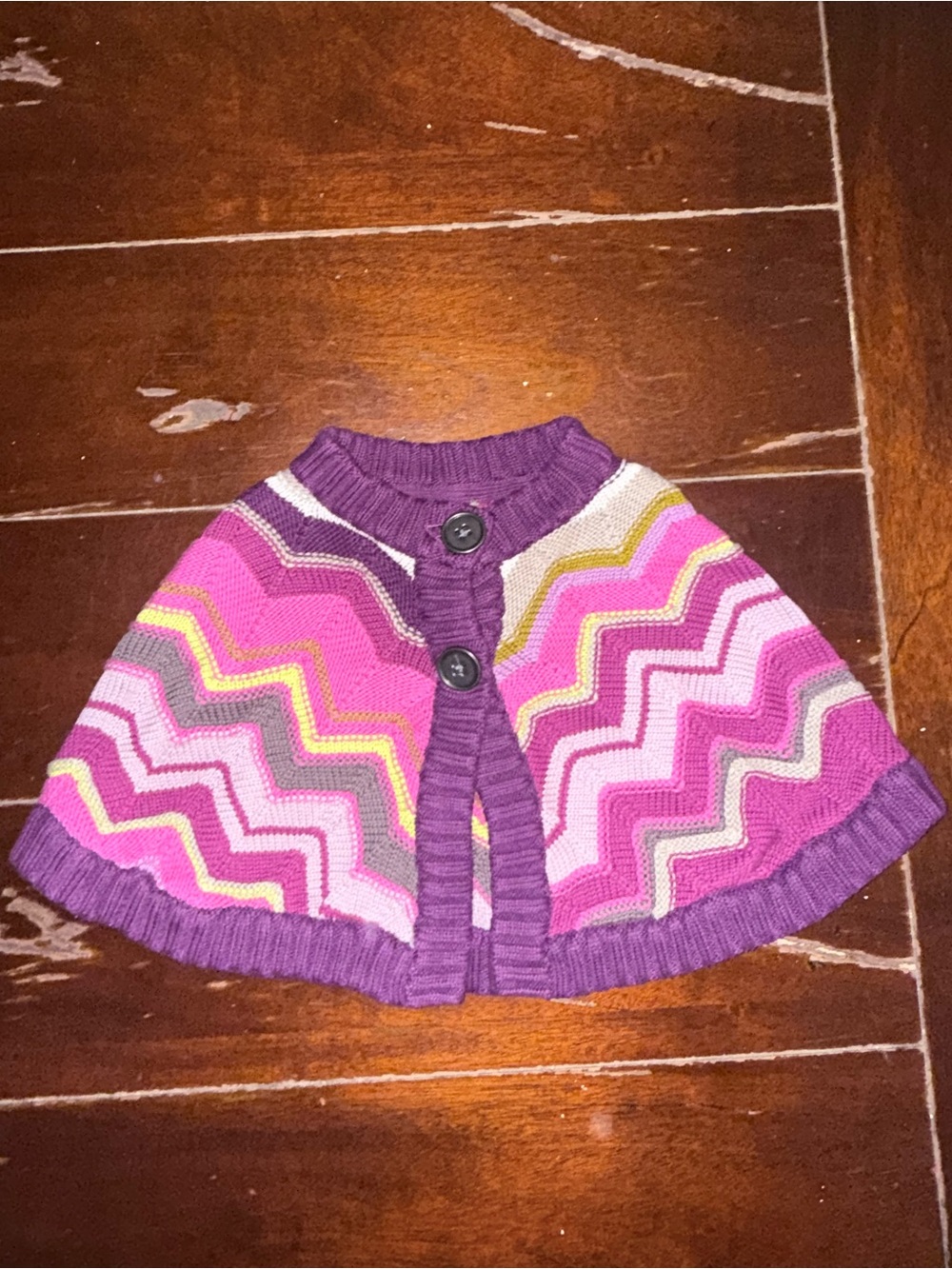 Missoni Purple, Cream & Yellow Knit Sweater Label Detail